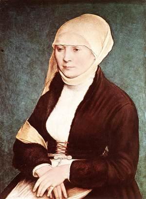 Hans, the Younger Holbein - Presumed Portrait of the Artist's Wife