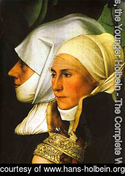 Hans, the Younger Holbein - Meyer Madonna Detail 2 1526