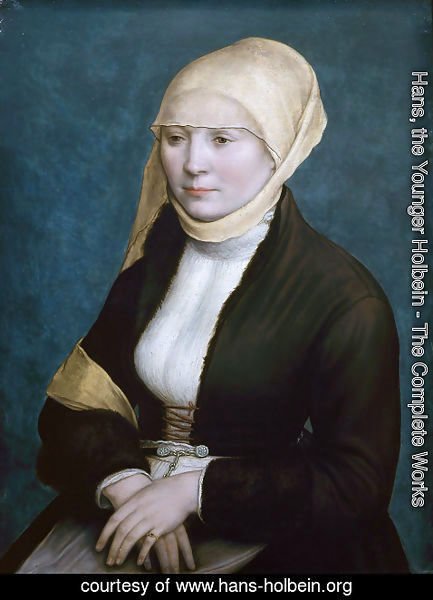 Hans, the Younger Holbein - Portrait of a woman from southern Germany