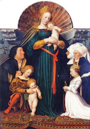Hans, the Younger Holbein - Madonna of the Burgermeister Meyer
