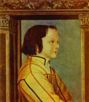 Hans, the Younger Holbein - Portrait of a Boy with Chestnut Hair