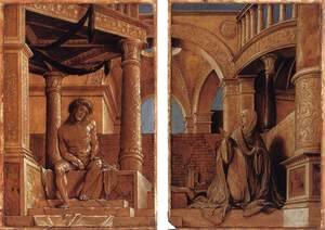 Hans, the Younger Holbein - Diptych with Christ and the Mater Dolorosa c. 1520