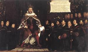 Hans, the Younger Holbein - Henry VIII and the Barber Surgeons c. 1543