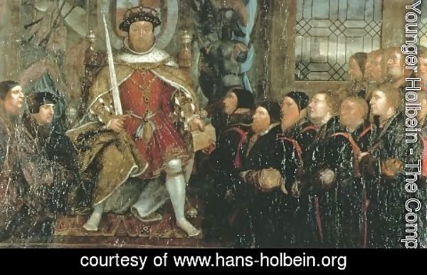 Hans, the Younger Holbein - Henry VIII and the Barber Surgeons (2)  c. 1543