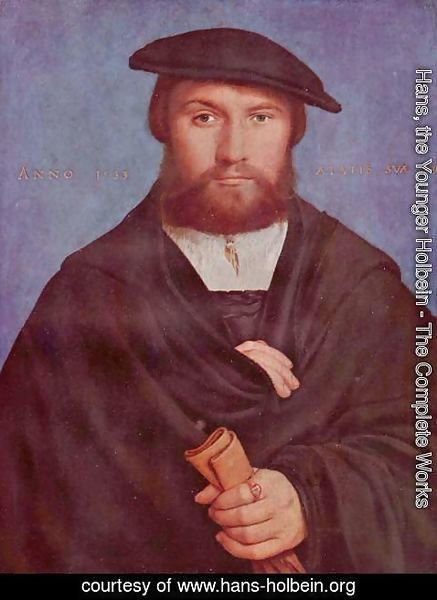 Hans, the Younger Holbein - Portrait of a Member of the Wedigh Family 1533