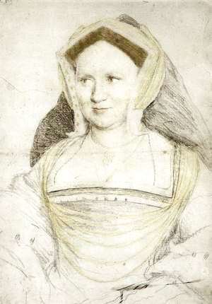 Hans, the Younger Holbein - Portrait of Lady Mary Guildford c. 1527
