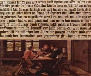 Hans, the Younger Holbein - Signboard for a Schoolmaster 1516