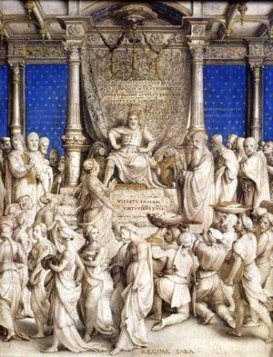 Hans, the Younger Holbein - Solomon and the Queen of Sheba 1534-35