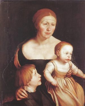 Hans, the Younger Holbein - The Artist's Family 1528