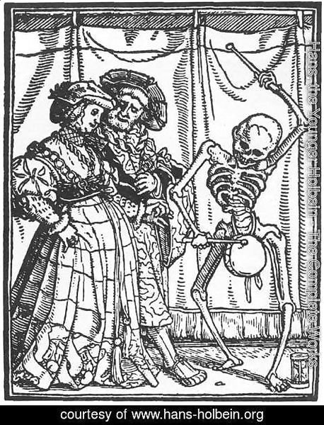 Hans, the Younger Holbein - The Noble Lady from Dance of Death 1524-26