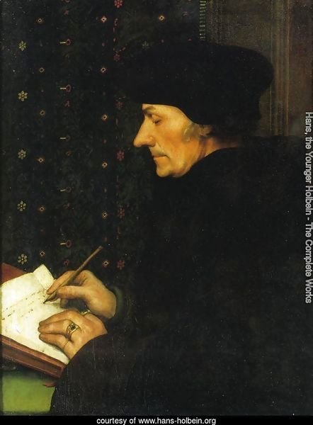 Portrait of Erasmus of Rotterdam Writing I