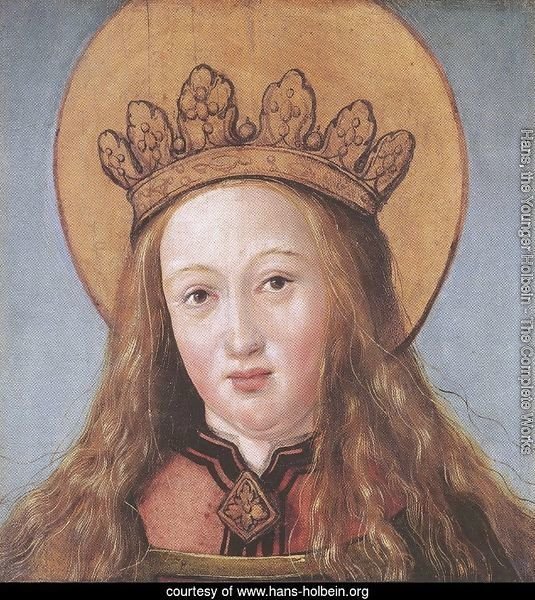 Head of a Female Saint