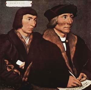 Hans, the Younger Holbein - Double Portrait of Sir Thomas Godsalve and His Son John 1528