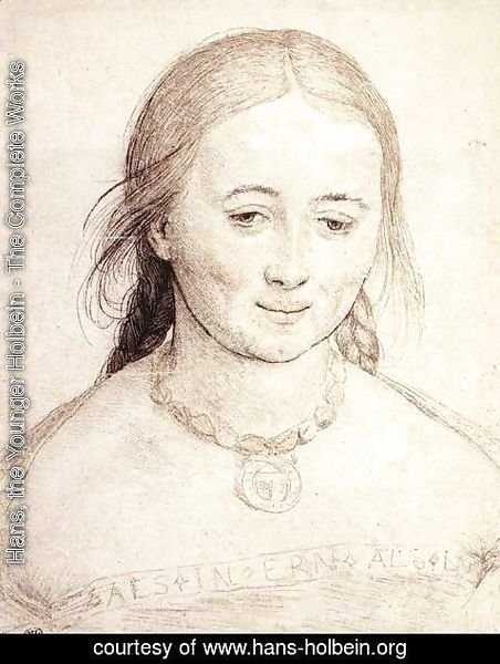 Hans, the Younger Holbein - Head of a Woman 1522