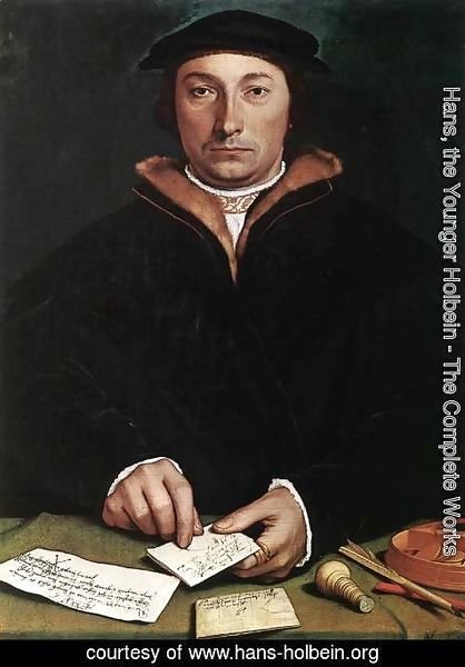 Hans, the Younger Holbein - Portrait of Dirk Tybis 1533