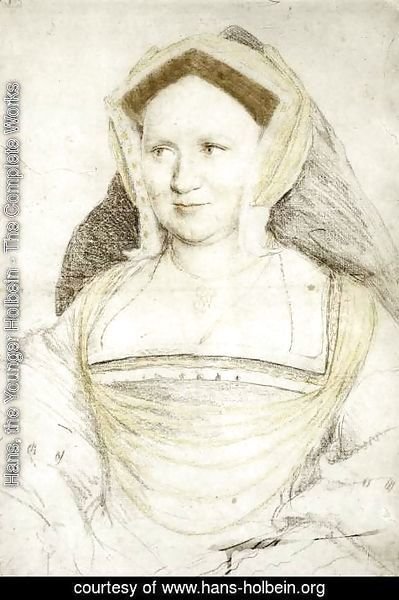 Hans, the Younger Holbein - Portrait of Lady Mary Guildford c. 1527